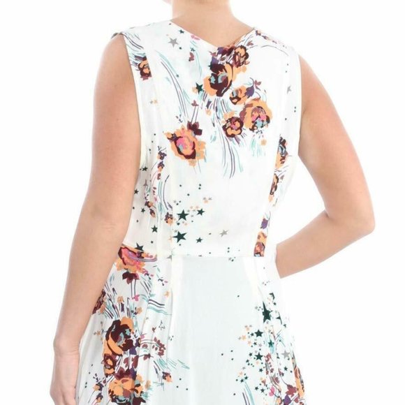 NWT Free People White/Ivory Surplice Wrap Top - Picture 3 of 7